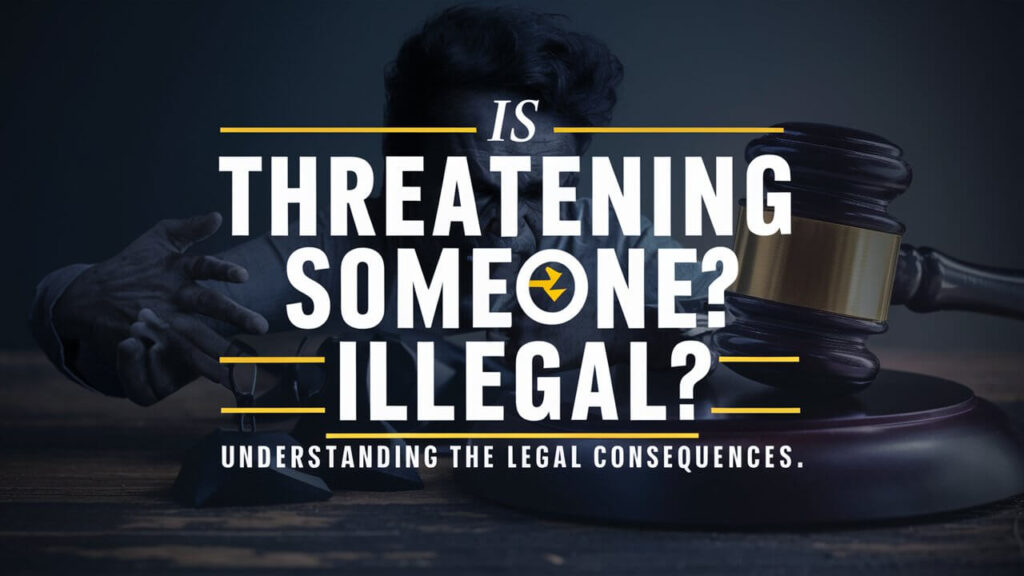 Is Threatening Someone Illegal? Understanding the Legal Consequences