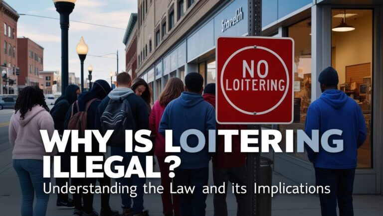 Why is Loitering Illegal? Understanding the Law and Its Implications