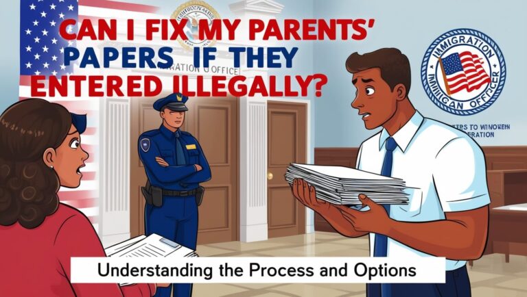 can i fix my parents papers if they entered illegally