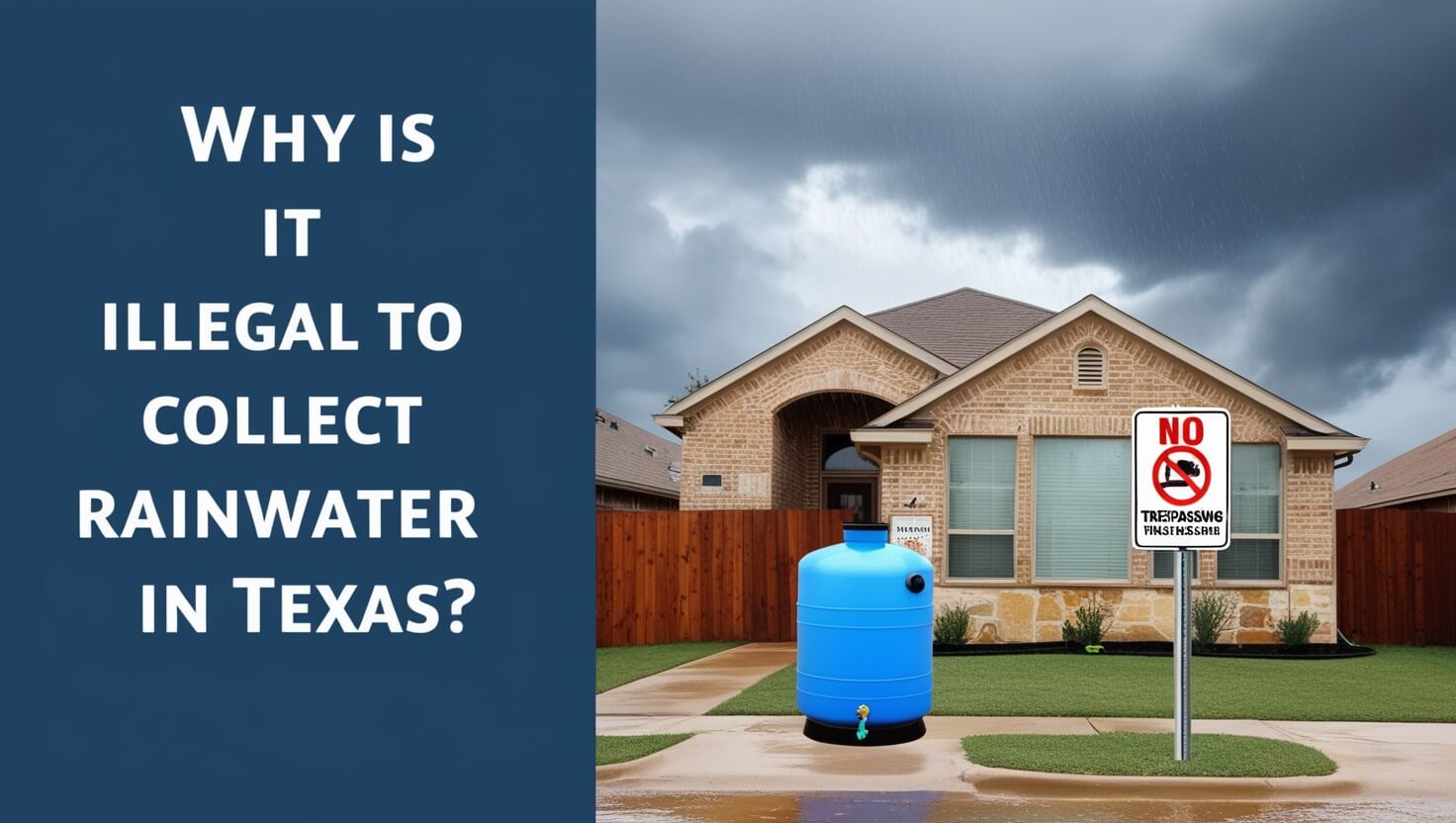 Why Is It Illegal to Collect Rainwater in Texas?