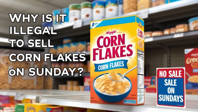 why is it illegal to sell corn flakes on sunday